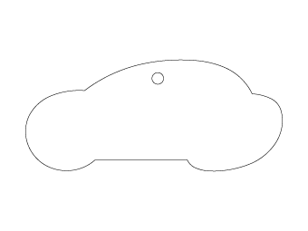 Custom shapes car air fresheners and car deodorizers - model:﻿Car, personalization on request for corporate branding﻿