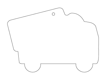 Custom shapes car air fresheners and car deodorizers - model:﻿Truck, personalization on request for corporate branding﻿