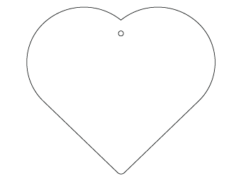 Custom shapes car air fresheners and car deodorizers - model:﻿Heart, personalization on request for corporate branding﻿