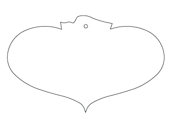 Custom shapes car air fresheners and car deodorizers - model:﻿Heart, personalization on request for corporate branding﻿