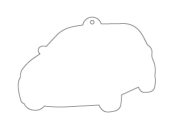 Custom shapes car air fresheners and car deodorizers - model:﻿Car, personalization on request for corporate branding﻿